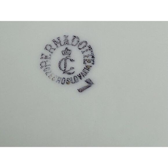 Rare Bernadotte Czech Square Serving Bowl 9" Floral/Iridescent Gold Vintage - Picture 11 of 11